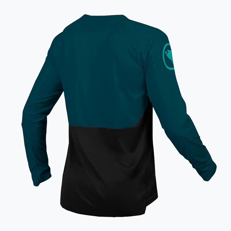 Longsleeve rowerowy męski Endura MT500 Burner barra blue 2