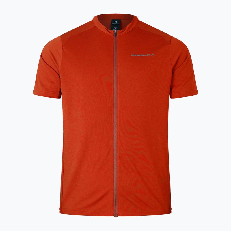 Koszulka rowerowa męska Endura Loop Zipped flame red 4