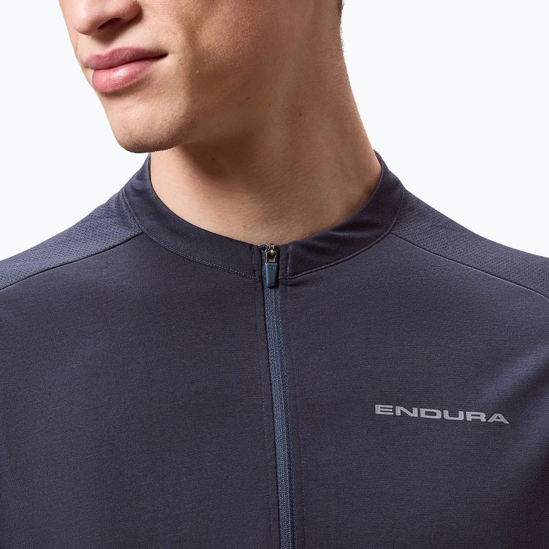Koszulka rowerowa męska Endura Loop Zipped carbon grey 5