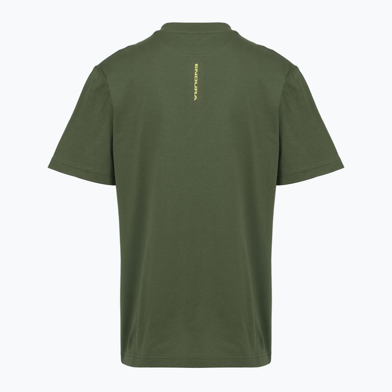 Koszulka rowerowa Endura Icon Logo Graphic Tee olive-green 2
