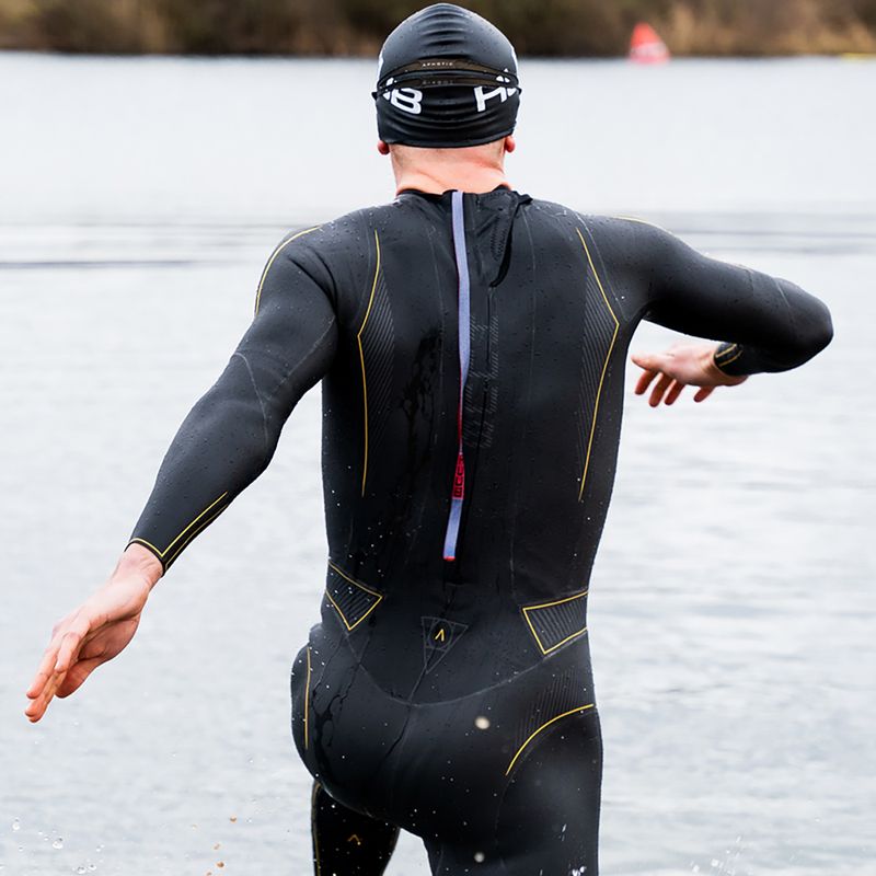 Pianka triathlonowa męska HUUB Alchemy 3:5 mm black/grey/gold 8