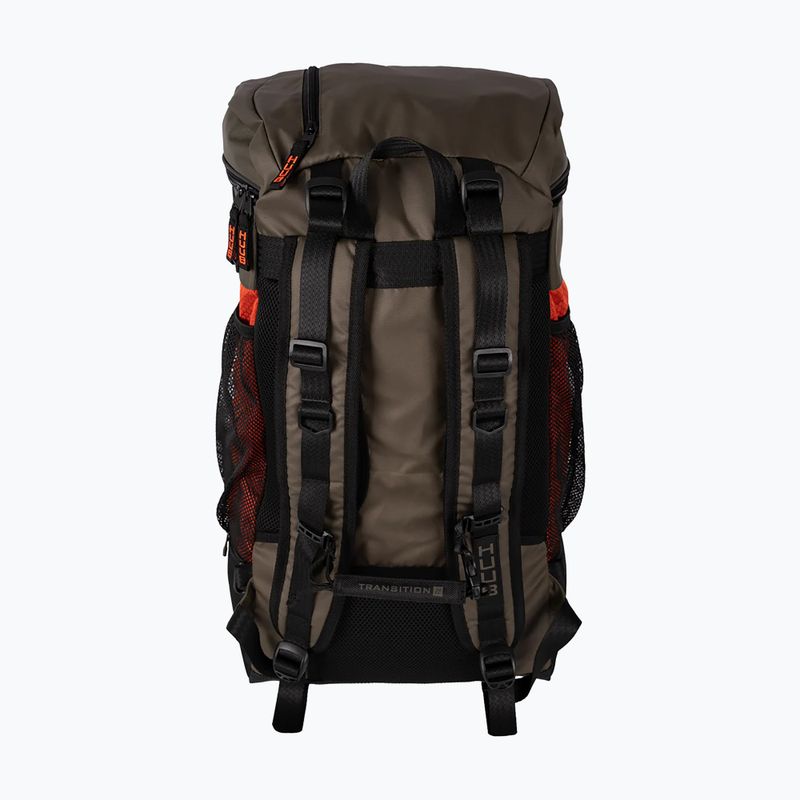 Plecak triathlonowy HUUB Transition II Rucksack 40 l olive/orange 2