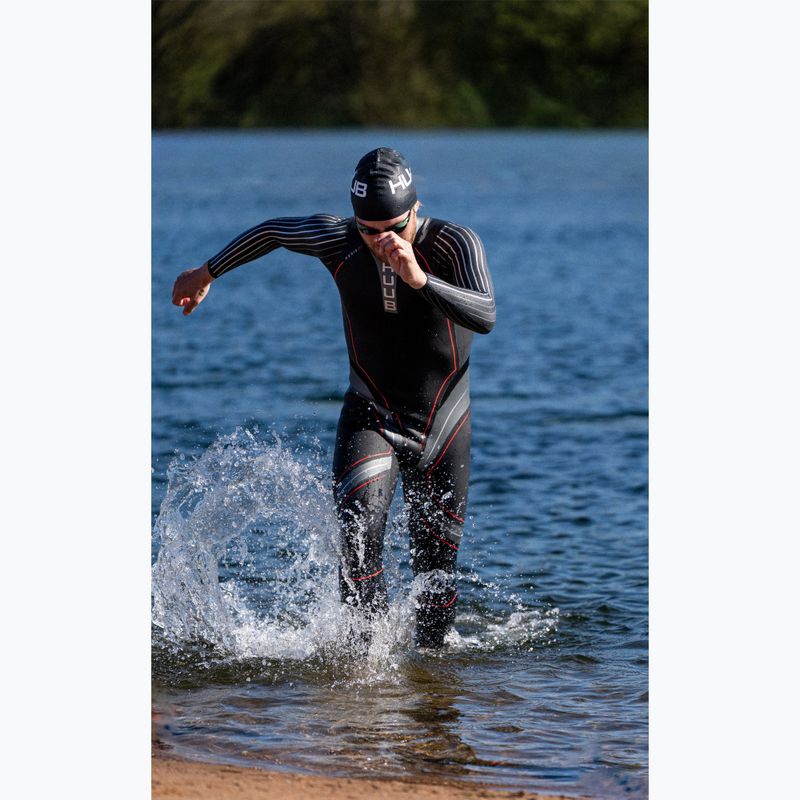 Pianka triathlonowa męska HUUB Aegis XV 3:5 black/silver 5