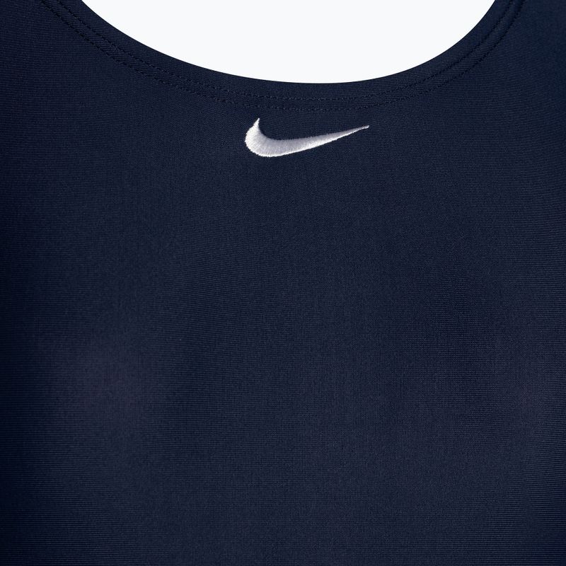 Strój pływacki jednoczęściowy damski Nike Fastback midnight navy 3