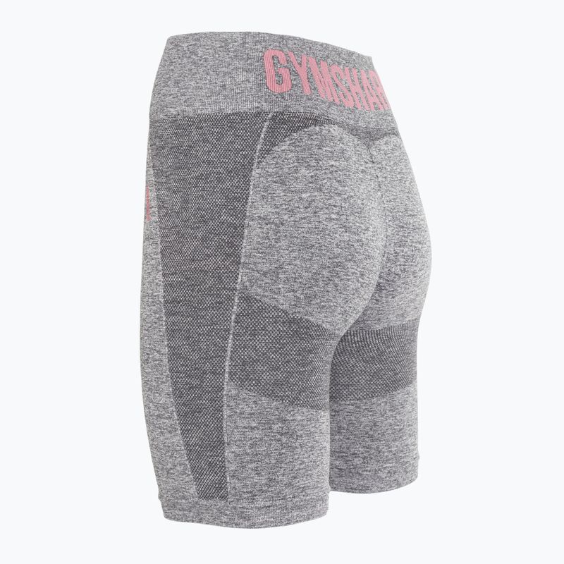 Spodenki treningowe damskie Gymshark Flex Cycling marl/pink 4