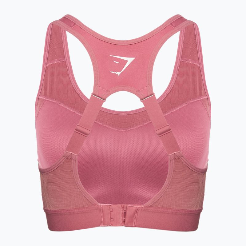 Biustonosz treningowy Gymshark Open Back Training Sports moss rose 2