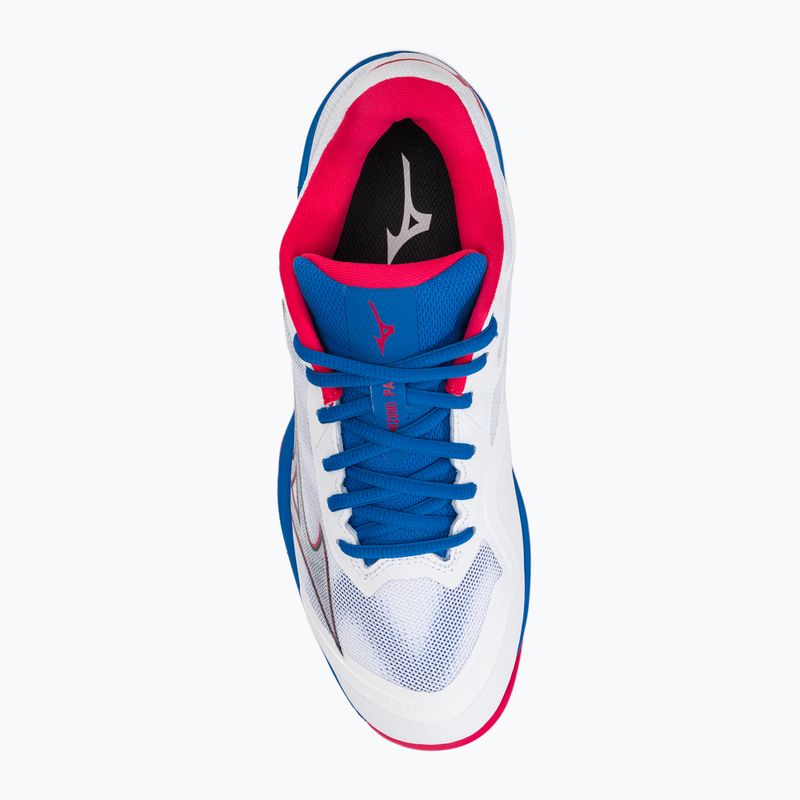 Buty do padla damskie Mizuno Wave Exceed Light CC Padel białe 61GB222225 6