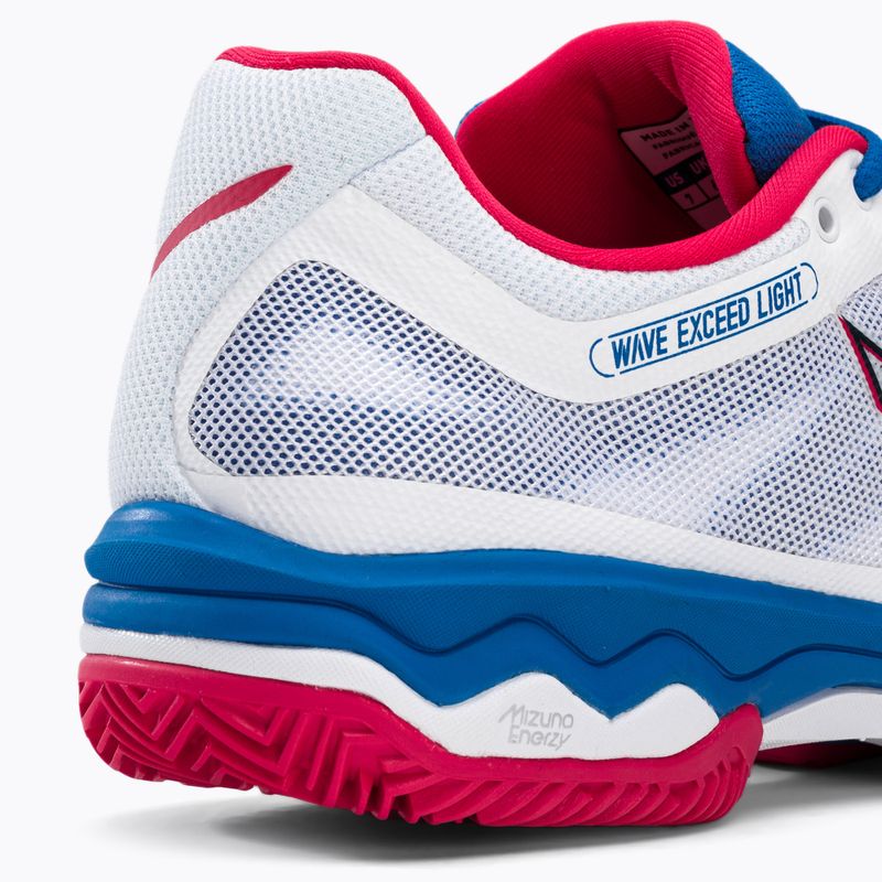 Buty do padla damskie Mizuno Wave Exceed Light CC Padel białe 61GB222225 8