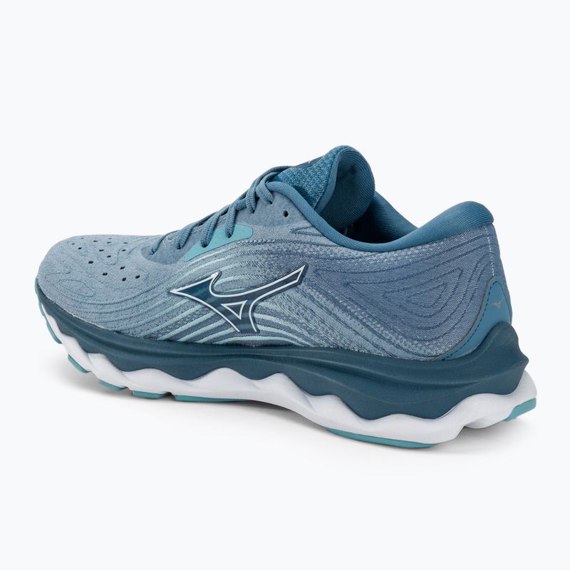 Buty do biegania damskie Mizuno Wave Sky 6 blue shadow/white/milky blue 3
