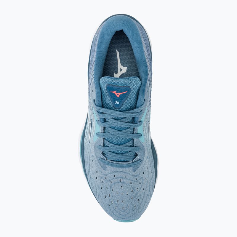 Buty do biegania damskie Mizuno Wave Sky 6 blue shadow/white/milky blue 6