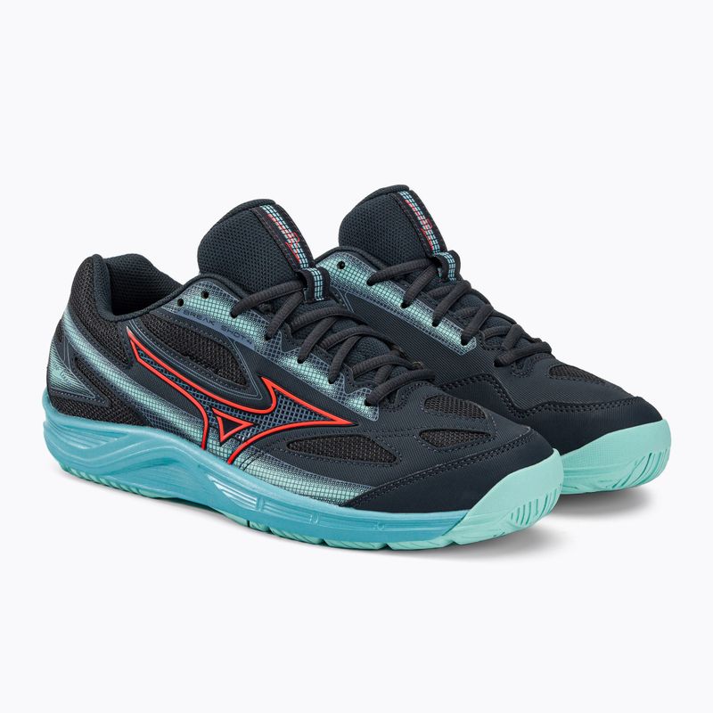 Buty do tenisa Mizuno Break Shot 4 AC collegiate blue/ soleil/ tanager turquoise 4