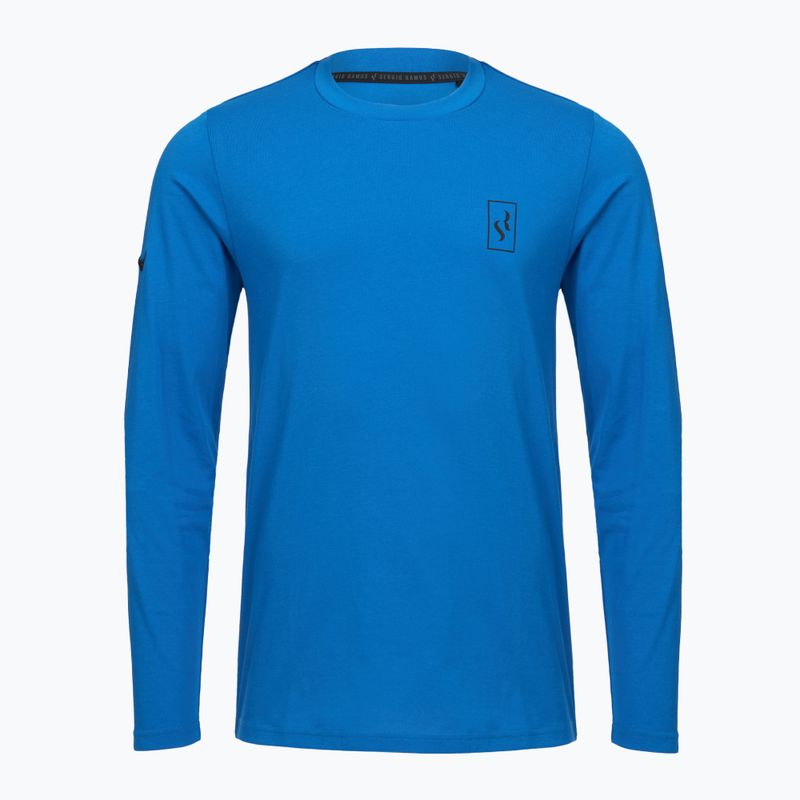 Longsleeve piłkarski męski Mizuno Sergio Ramos niebieska P2MA2S5526