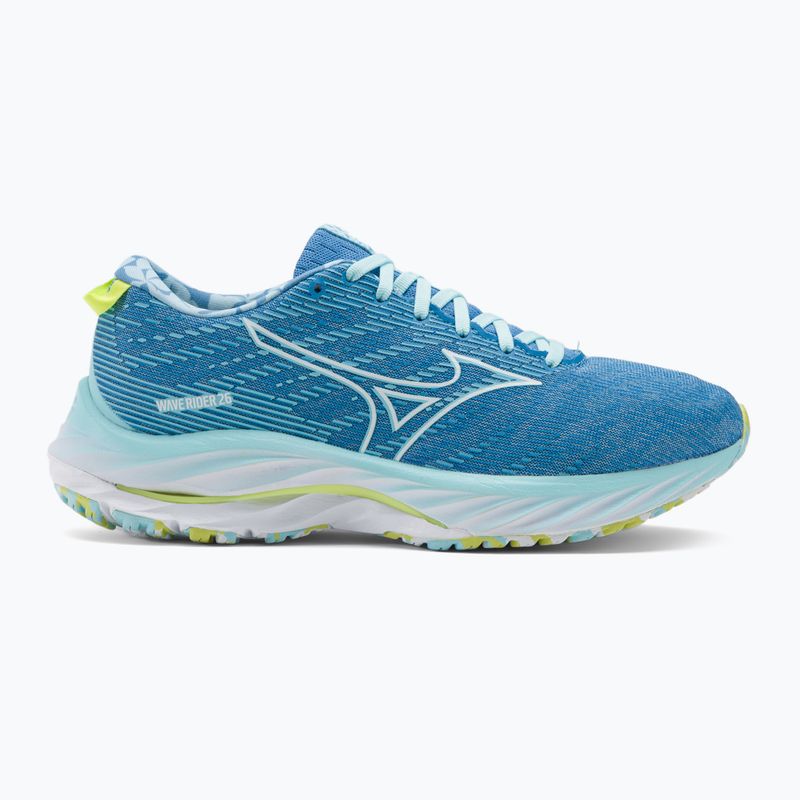 Buty do biegania damskie Mizuno Wave Rider 26 Roxy atomiz/white/daiqgreen 2