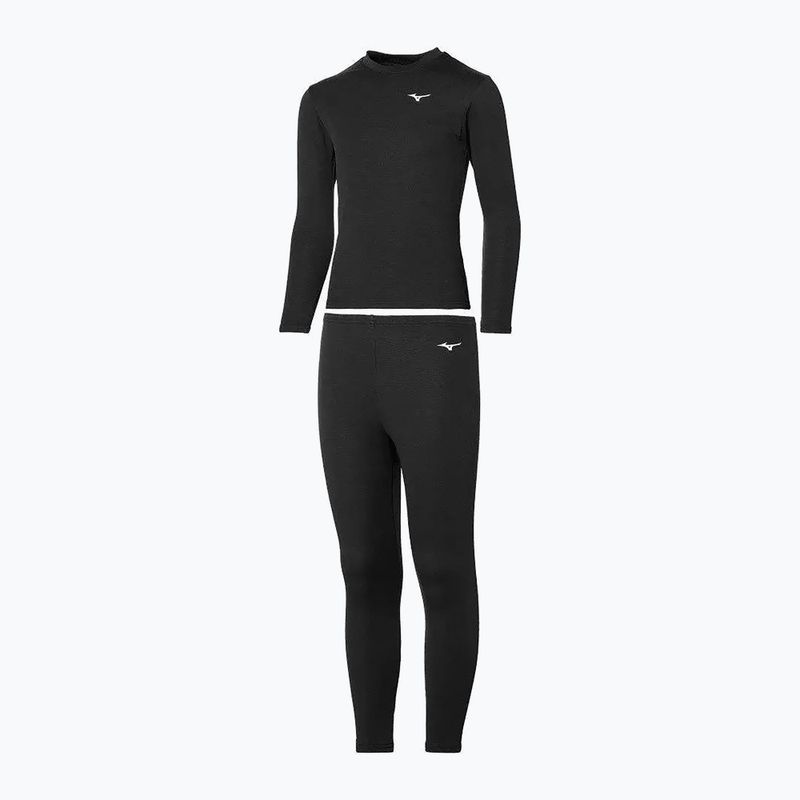 Komplet bielizny termoaktywnej dziecięcej Mizuno Mid Top&Bottom black