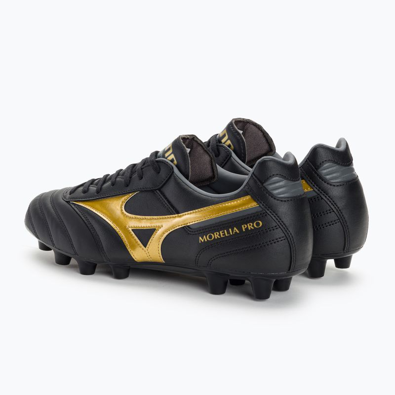 Buty piłkarskie Mizuno Morelia II PRO MD black/gold/dark shadow 3