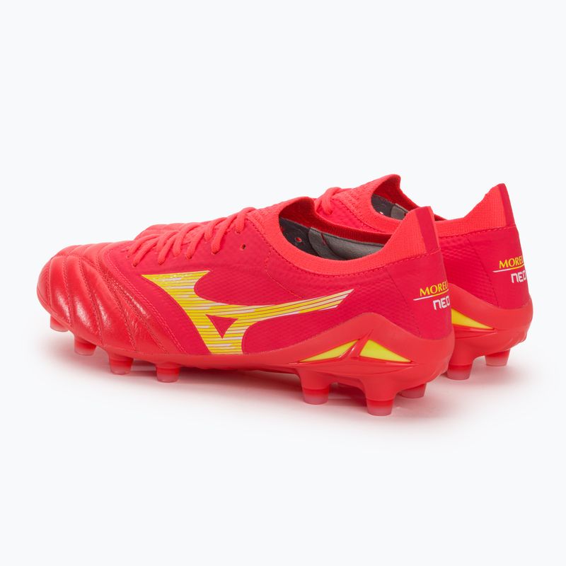 Buty piłkarskie Mizuno Morelia Neo IV Beta Elite MD flery coral2/bolt2/flery coral2 4