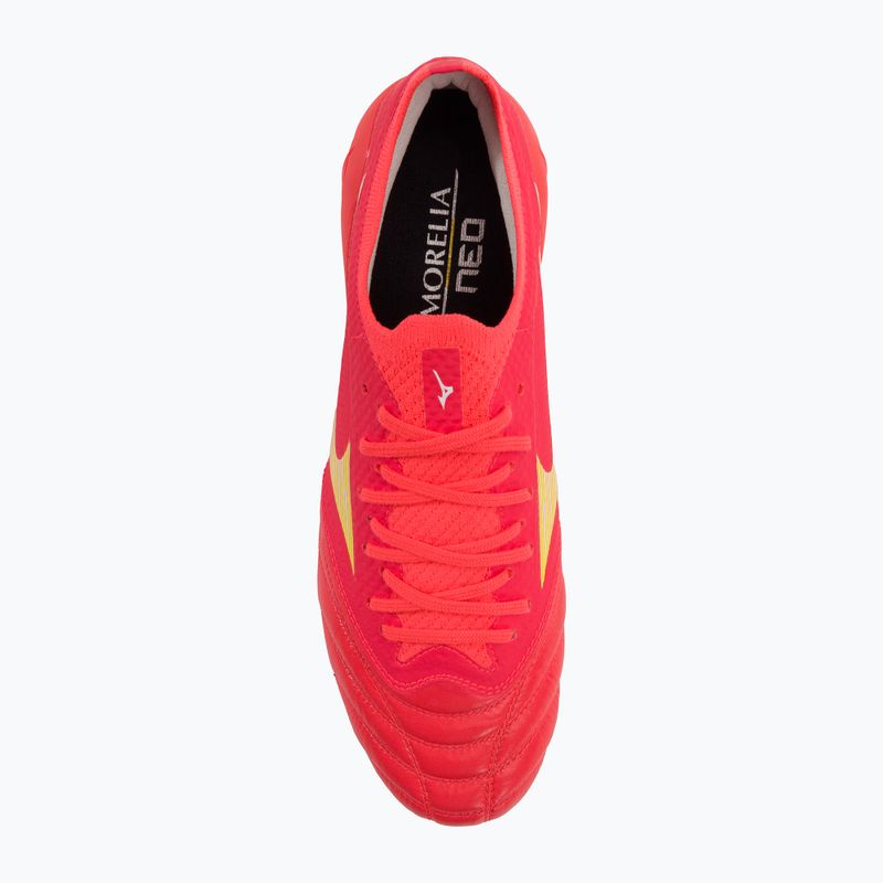 Buty piłkarskie Mizuno Morelia Neo IV Beta Elite MD flery coral2/bolt2/flery coral2 7