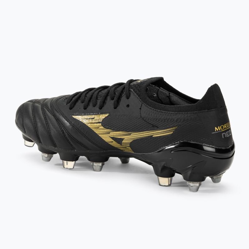 Buty piłkarskie Mizuno Morelia Neo IV Beta SG black/gold/black 3