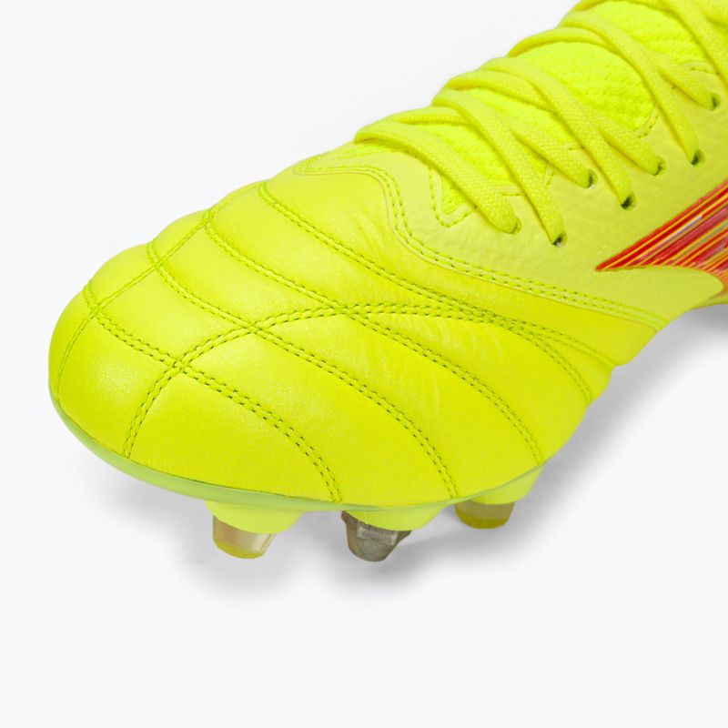 Buty piłkarskie męskie Mizuno Morelia Neo IV Β Japan Mix safety yellow/flery coral 2/safety yellow 7