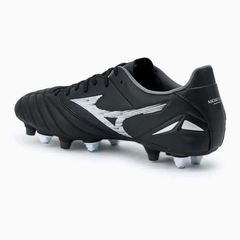 Buty piłkarskie męskie Mizuno Morelia Neo IV Pro MIX black/galaxy silver 3