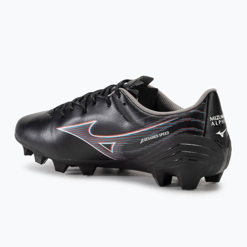 Buty piłkarskie męskie Mizuno α Select FG black/ignition red/801 c 3