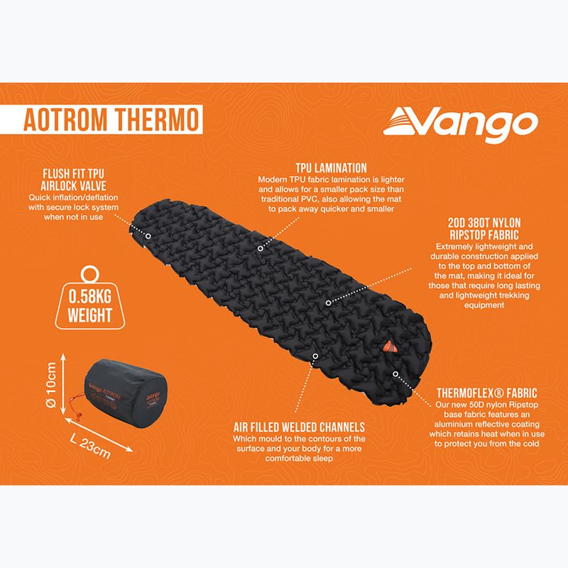 Mata dmuchana Vango Aotrom Thermo anthracite 10
