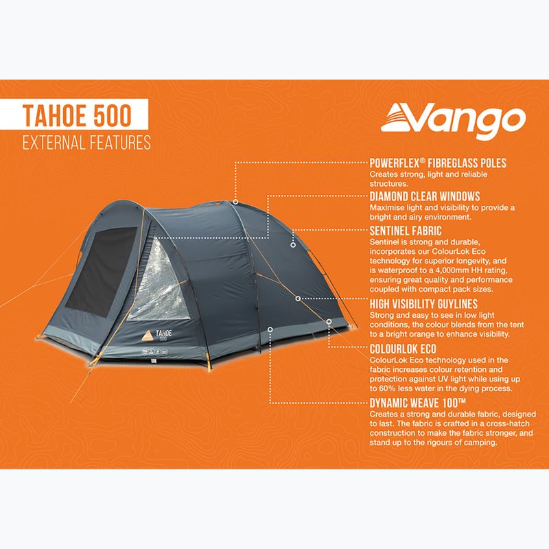 Namiot kempingowy 5-osobowy Vango Tahoe 500 deep blue 14