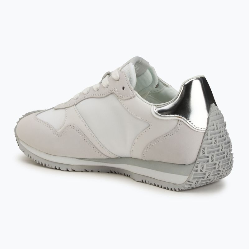 Buty damskie KARL LAGERFELD Velocette Embro Nft white leather/textile w/silver 3