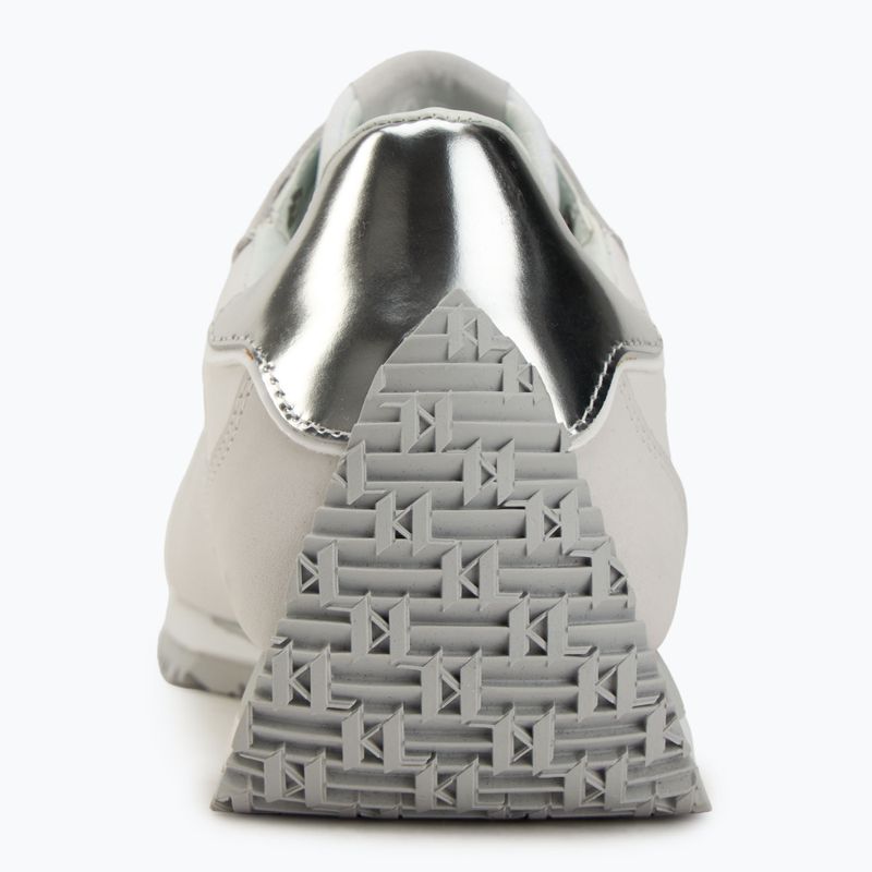 Buty damskie KARL LAGERFELD Velocette Embro Nft white leather/textile w/silver 6