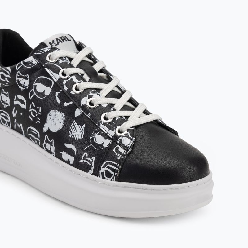 Buty damskie KARL LAGERFELD Kapri Twin Nft Graffiti black/white leather 7