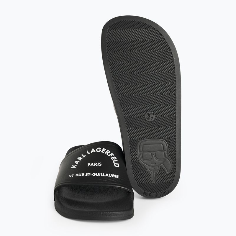 Klapki damskie KARL LAGERFELD Kondo 2.0 Maison black rubber 8