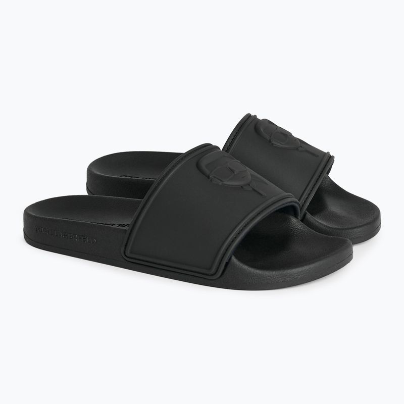 Klapki damskie KARL LAGERFELD Kondo 2.0 NFT Relief black rubber 9