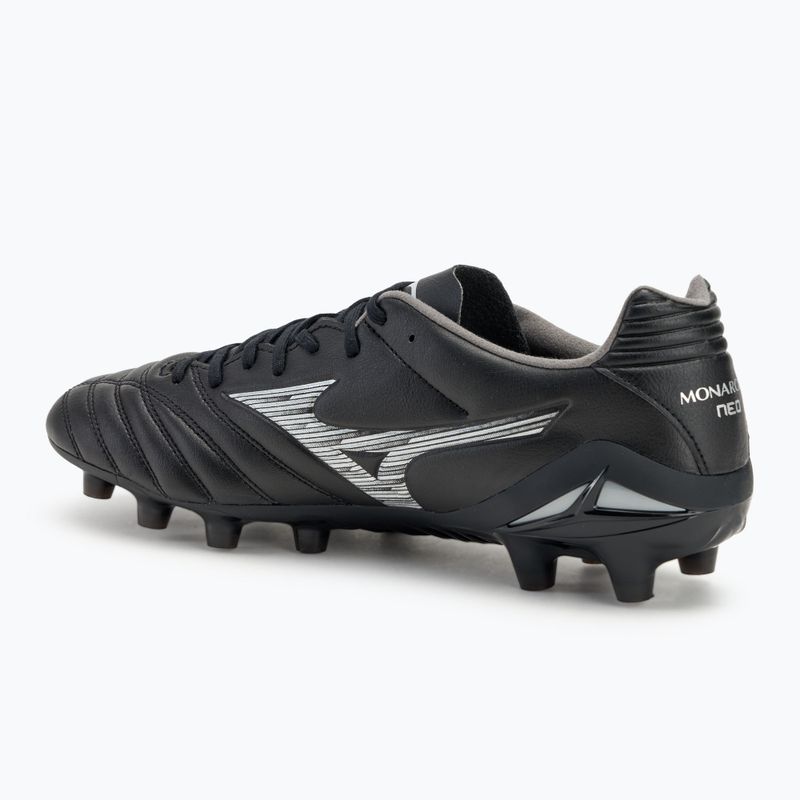 Buty piłkarskie męskie Mizuno Monarcida Neo III Pro FG black/silver 3