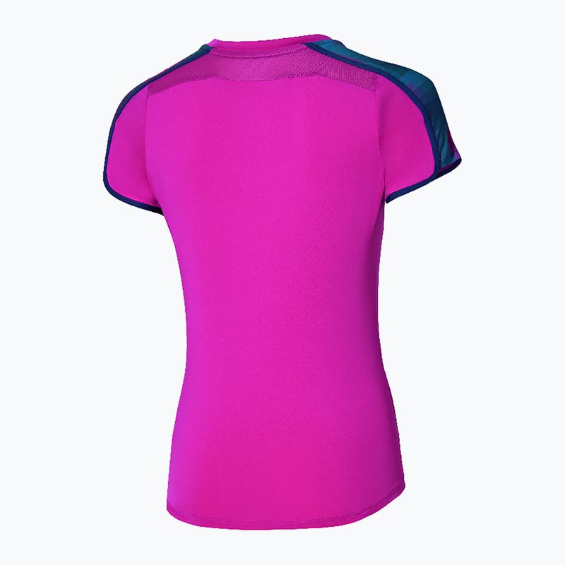 Koszulka damska Mizuno Frontier Tee W fuchsia purple 2