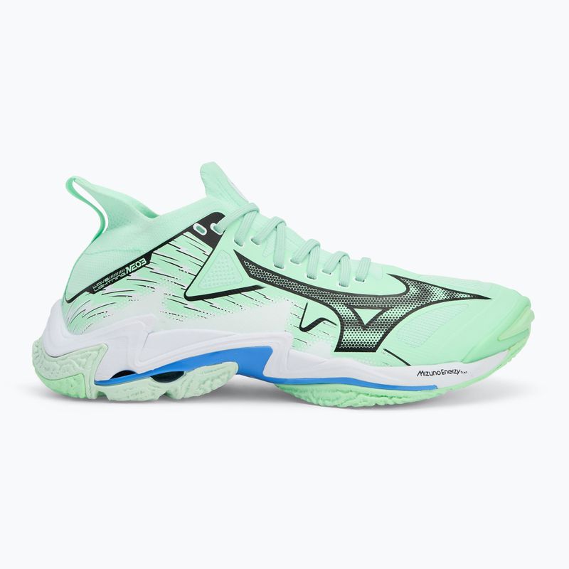Buty do siatkówki Mizuno Wave Lightning Neo 3 neo mint/black/frontier blue 2