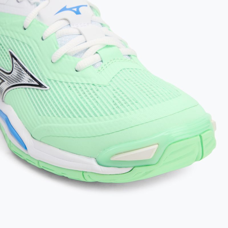 Buty do piłki ręcznej Mizuno Wave Stealth 6 neo mint/black/frontier blue 7