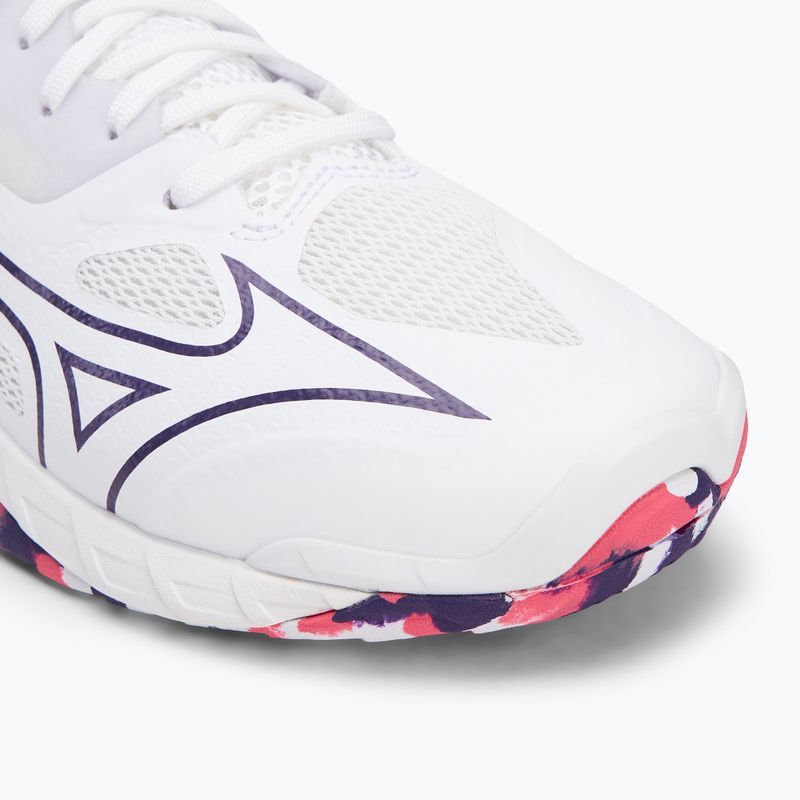 Buty do piłki ręcznej damskie Mizuno Wave Mirage 5 white/violet indigo/camellia rose 7