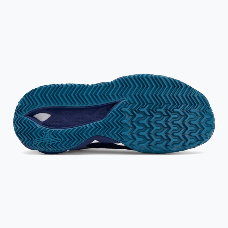 Buty do tenisa męskie Mizuno Wave Enforce Tour 2 CC bellwether blue/ white/ fjord blue 4