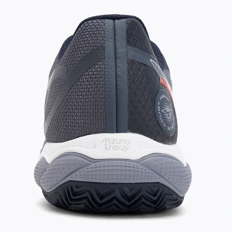 Buty do tenisa męskie Mizuno Wave Enforce Court CC odyssey gray/white/blue granite 6
