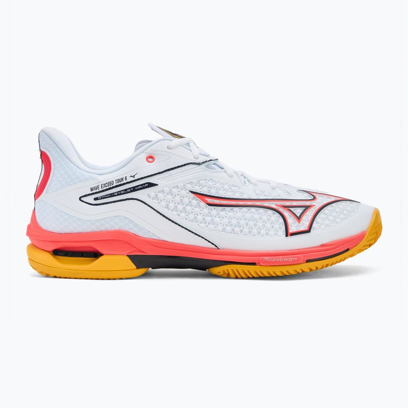 Buty do tenisa Mizuno Wave Exceed Tour 6 CC white/baritone blue/fiery coral 2 2