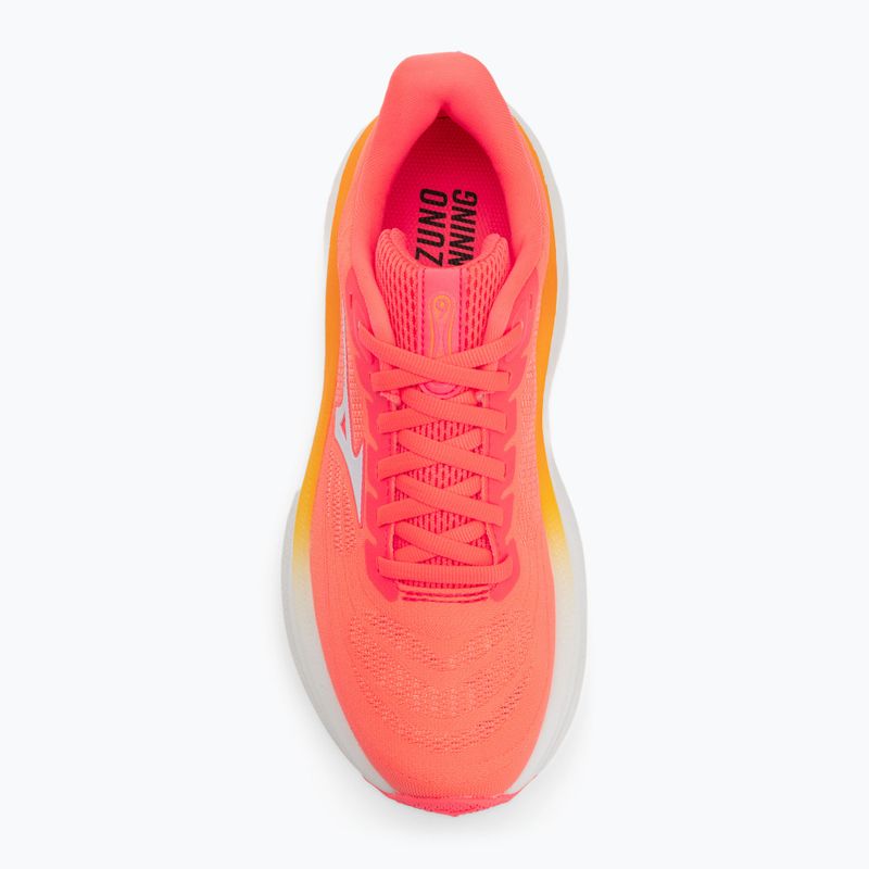Buty do biegania damskie Mizuno Wave Sky 9 striking coral/baseball white/citrus 5