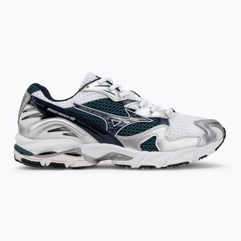 Buty Mizuno Wave Rider 10 white/baritone blue/deep teal 2