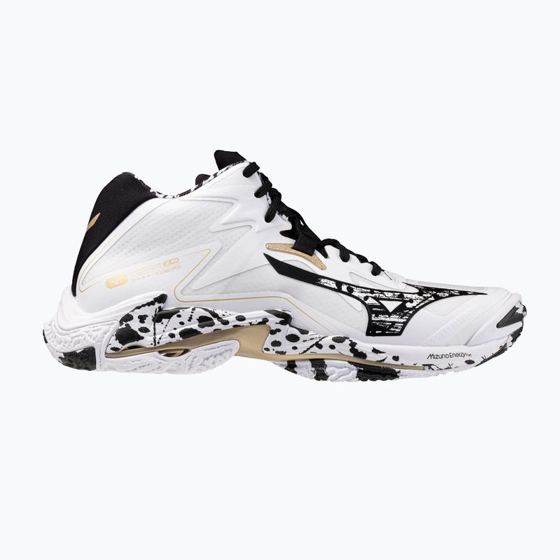 Buty do siatkówki Mizuno Wave Lightning Z8 Mid white/black/ge gold 8