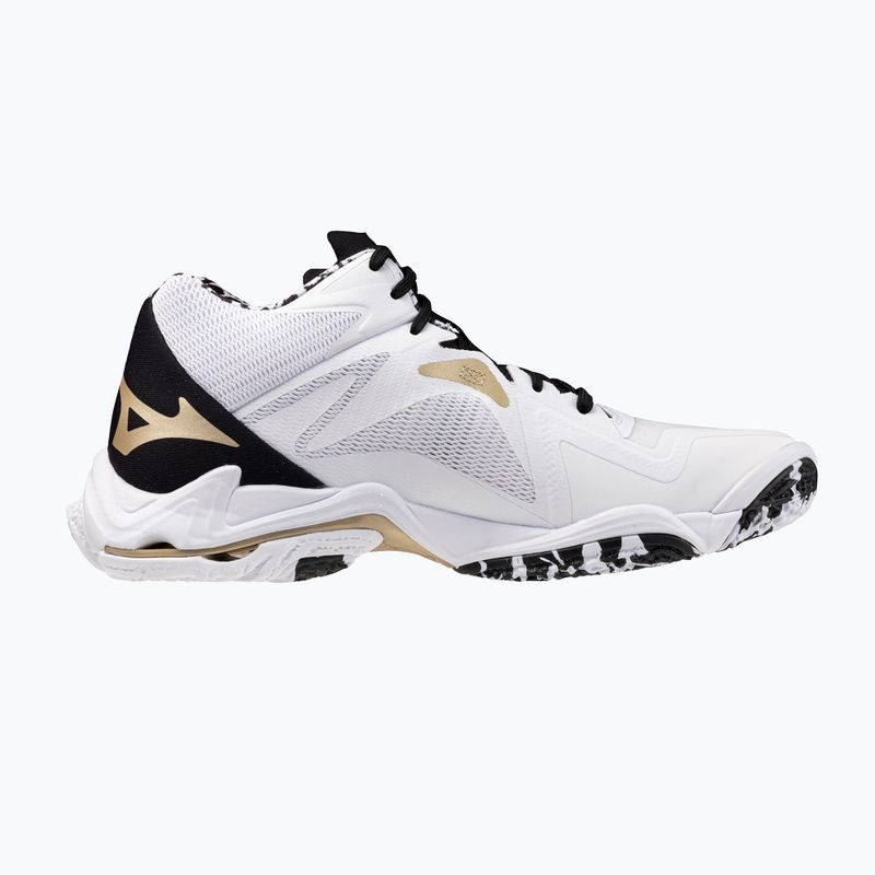 Buty do siatkówki Mizuno Wave Lightning Z8 Mid white/black/ge gold 9