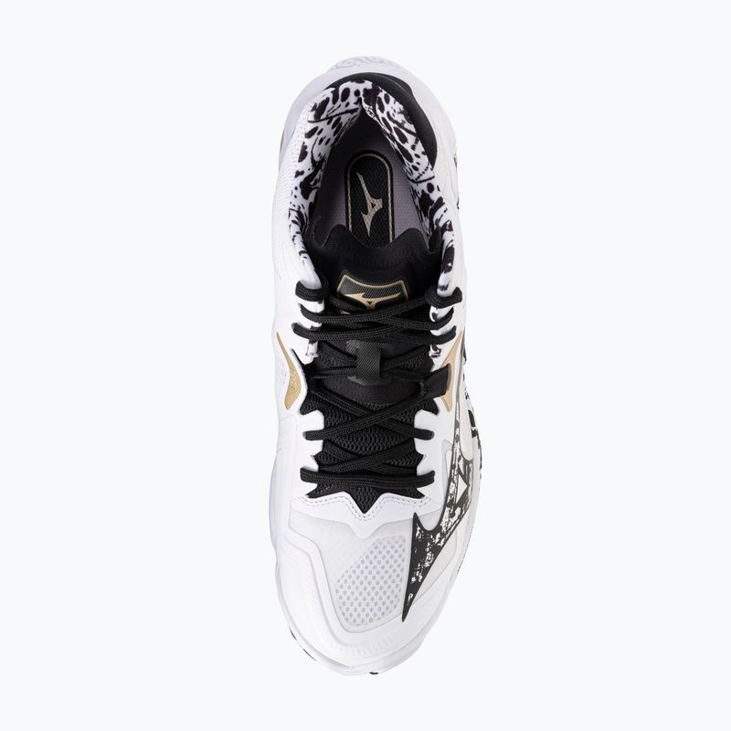 Buty do siatkówki Mizuno Wave Lightning Z8 Mid white/black/ge gold 12