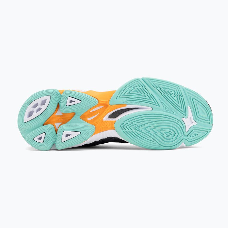 Buty do siatkówki Mizuno Wave Voltage 2 black/tangelo/ice green 4
