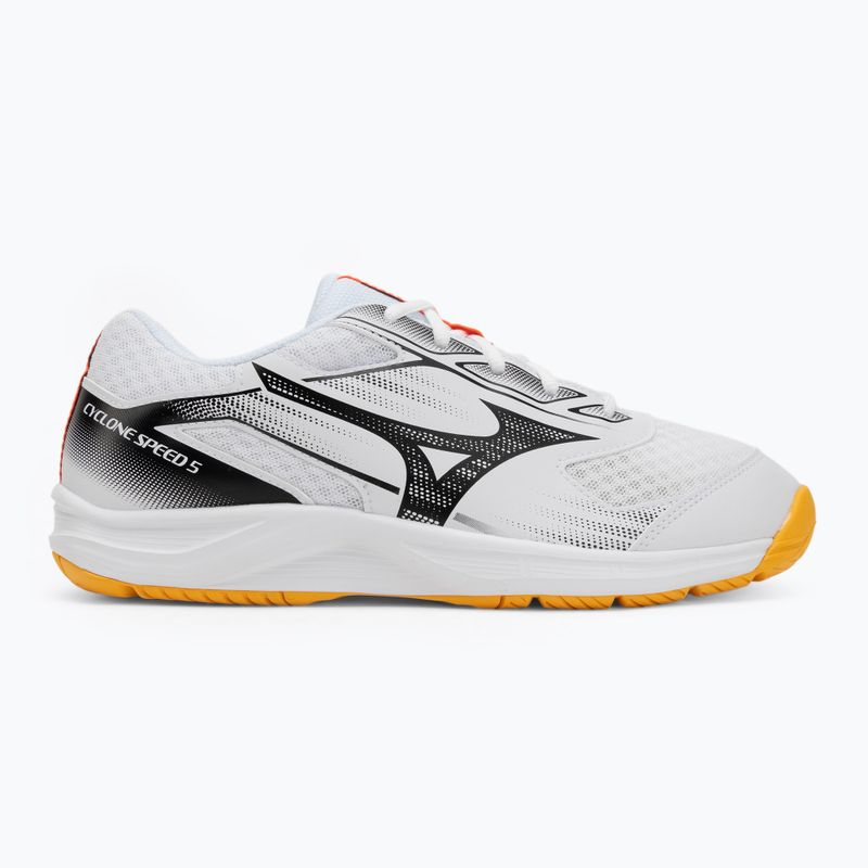 Buty do siatkówki Mizuno Cyclone Speed 5 white/fiery coral 2/citrus 2