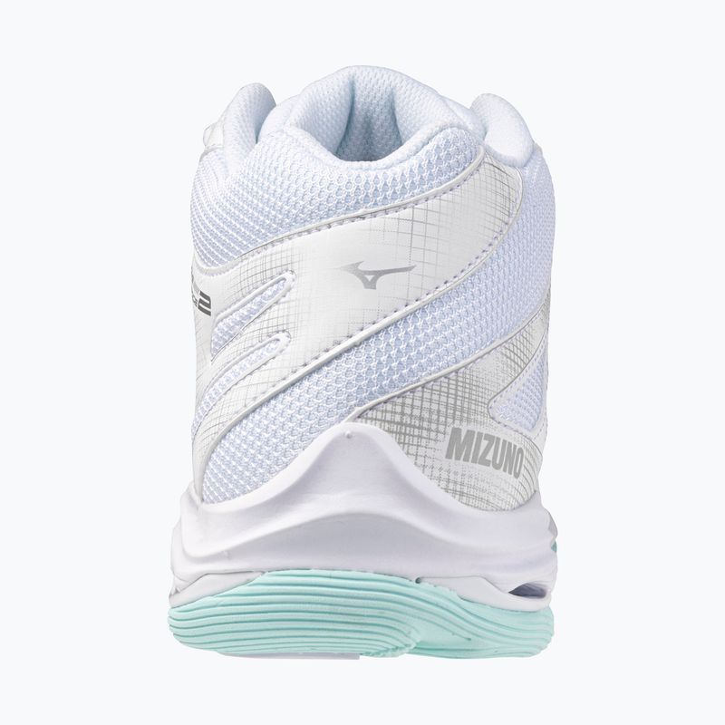 Buty do siatkówki damskie Mizuno Wave Voltage 2 Mid white/blue tint 10