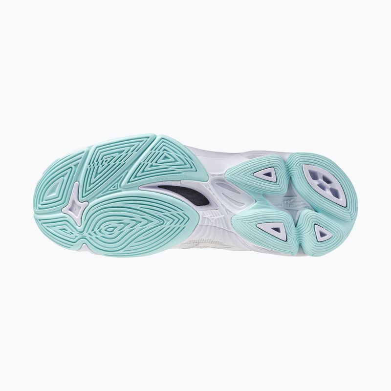 Buty do siatkówki damskie Mizuno Wave Voltage 2 Mid white/blue tint 11