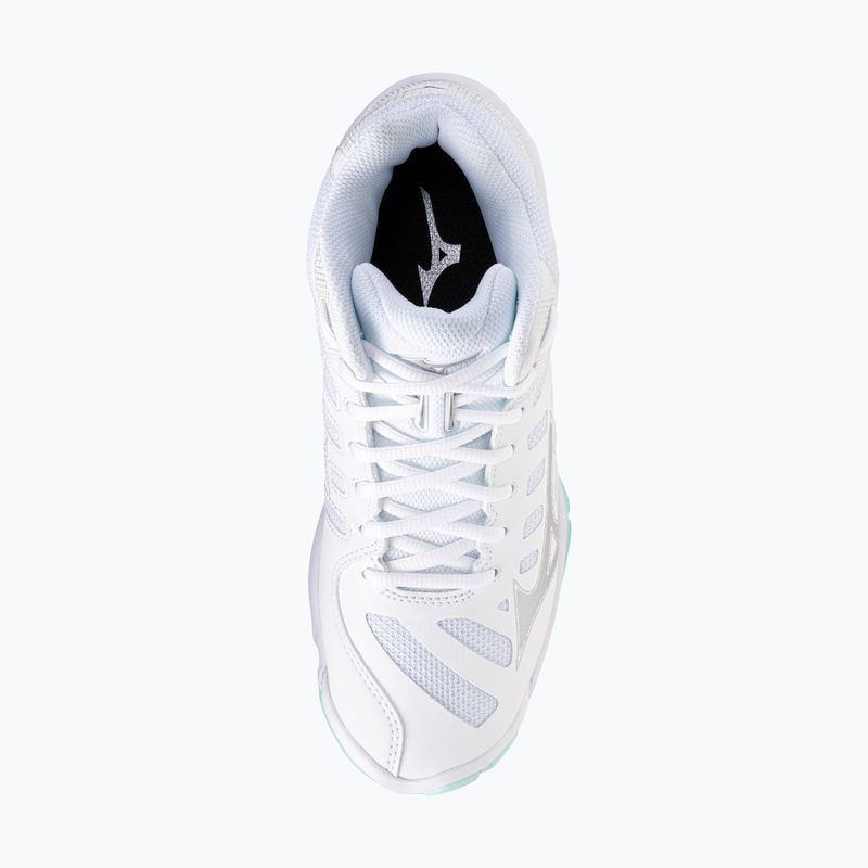 Buty do siatkówki damskie Mizuno Wave Voltage 2 Mid white/blue tint 12